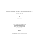 Awareness and opinions about sugar-sweetened beverage policy in a university setting