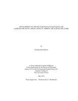 Development of the polyurethane foam passive air sampler for novel applications in ambient air across the globe