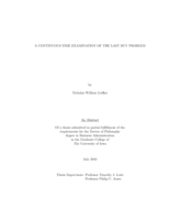 A continuous-time examination of the last buy problem