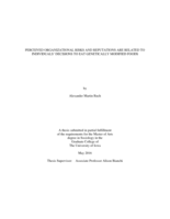 Perceived organizational risks and reputations are related to individuals' decisions to eat genetically modified foods