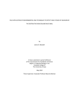 Field application of environmental DNA techniques to detect early stages of invasion by the destructive New Zealand mud snail