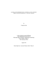 Age-related differences in construal level theory: implications for product concept testing
