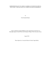 Disproportionality of African American students in special education: the influence of aversive racism on referrals