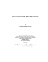 School engagement and the mother-child relationship