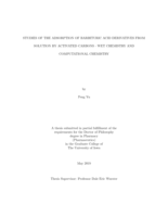 Studies of the adsorption of barbituric acid derivatives from solution by activated carbons - wet chemistry and computational chemistry