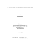 Optimization-based dynamic prediction of 3D human running