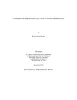 Synthesis and biological evaluation of novel phosphonates
