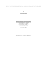 Output limitations to single stage and cascaded 2-2.5μm light emitting diodes