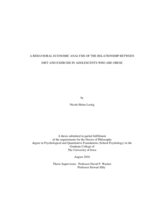 A behavioral economic analysis of the relationship between diet and exercise in adolescents who are obese