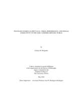 Traveling women as spectacle: vision, performance, and female subjectivity in the early modern Hispanic world