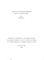 A study of the Philippine government during the Spanish regime