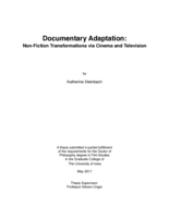 Documentary adaptation: non-fiction transformations via cinema and television