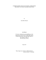 Understanding graduate school aspirations: The effect of good teaching practices