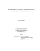 Simulation of spatial and temporal trends in hydrodynamic conditions of Upper Mississippi River Pool 8