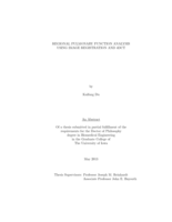 Regional pulmonary function analysis using image registration and 4DCT