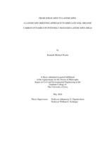 From soilscapes to landscapes: a landscape-oriented approach to simulate soil organic carbon dynamics in intensely managed landscapes (IMLS)