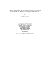 A terror management theory based intervention for anxiety in spouses of cancer patients: a multiple-baseline study