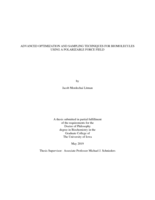 Advanced optimization and sampling techniques for biomolecules using a polarizable force field