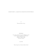 Project RESUN, a Radio Evla Search for UHE neutrinos
