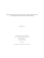 Testing covariance structure of spatial stream network data using Torgegram components and subsampling