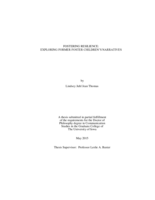 Fostering resilience: exploring former foster children's narratives