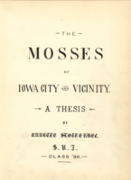 The mosses of Iowa City and vicinity