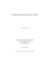 Problems in generalized linear model selection and predictive evaluation for binary outcomes