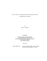 Use of textual elaboration with literary texts in intermediate Spanish