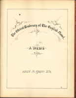 The Ethical Tendency of the English novel