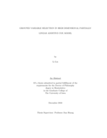 Grouped variable selection in high dimensional partially linear additive Cox model
