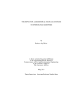 The impact of agricultural drainage systems on hydrologic responses