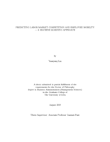 Predicting labor market competition and employee mobility — a machine learning approach