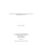 Scleractinian micromorphology: taxonomic value vs. phenotypic plasticity
