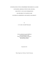Investigation of the atmospheric processing of α-FeOOH containing aerosols with water and HNO3: reactivity, fate, and consequences and the impact of particle size on surface adsorption and particle solubility