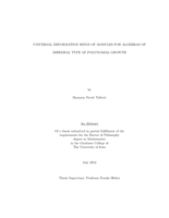 Universal deformation rings of modules for algebras of dihedral type of polynomial growth