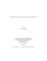 The political origins of racial and ethnic inequality
