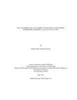 Relationships and attachment in individuals with body dysmorphic disorder: a qualitative study