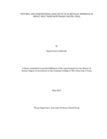 Textural and compositional analysis of Fe-Ni metallic spherules in impact melt from Monturaqui Crater, Chile
