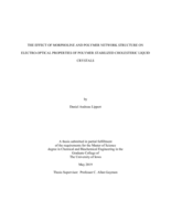 The effect of morpholine and polymer network structure on electro-optical properties of polymer stabilized cholesteric liquid crystals