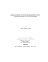 Ligand K-edge XAS studies of arsenic-sulfur and metal-phosphorus bonds, and synthetic explorations of 1,8,10,9-triazaboradecalin and related complexes