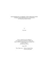Does information asymmetry affect firm disclosure? Evidence from mergers and acquisitions of financial institutions