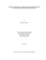 Speaking for themselves: the blind civil rights movement and the battle for the Iowa Braille School