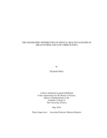 The geographic distribution of mental health facilities in areas of high and low crime in Iowa