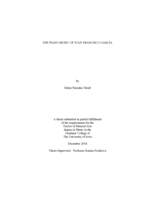 The piano music of Juan Francisco Garcia