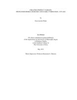 Creating perfect families: French Reformed Churches and family formation, 1559-1685