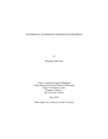 Synthesis of asymmetric phosphonate prodrugs