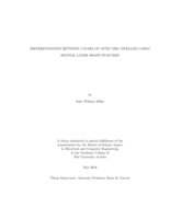 Differentiation between causes of optic disc swelling using retinal layer shape features