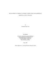 Development of models to predict medication non-adherence based on a new typology