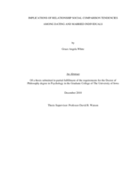 Implications of relationship social comparison tendencies among dating and married individuals