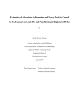 Evaluation of alterations in dopamine and neuro-toxicity caused by co-exposure to lead (Pb) and polychlorinated biphenyls (PCBs)